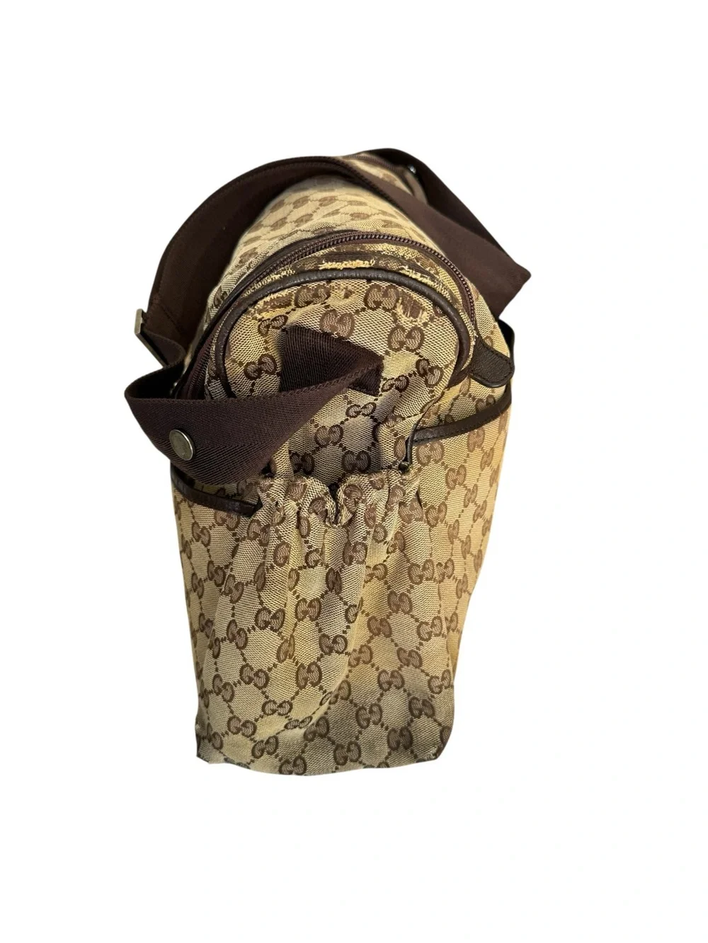 GUCCI GG Canvas Monogram Diaper Baby Bag